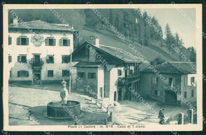 Belluno Pieve di Cadore Casa di Tiziano cartolina VK3751 – fronte