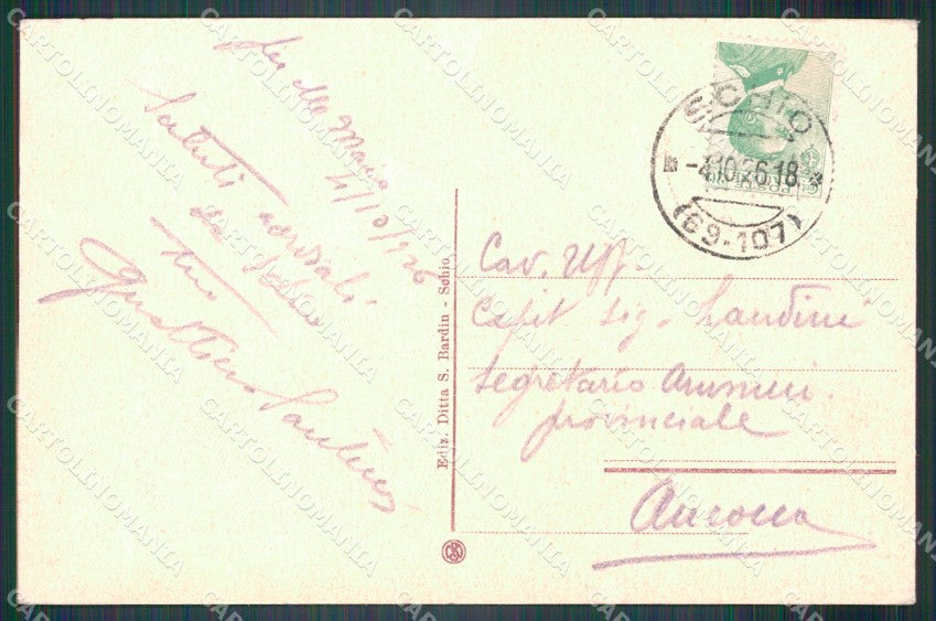 Vicenza Schio Panorama cartolina VK3765 – retro
