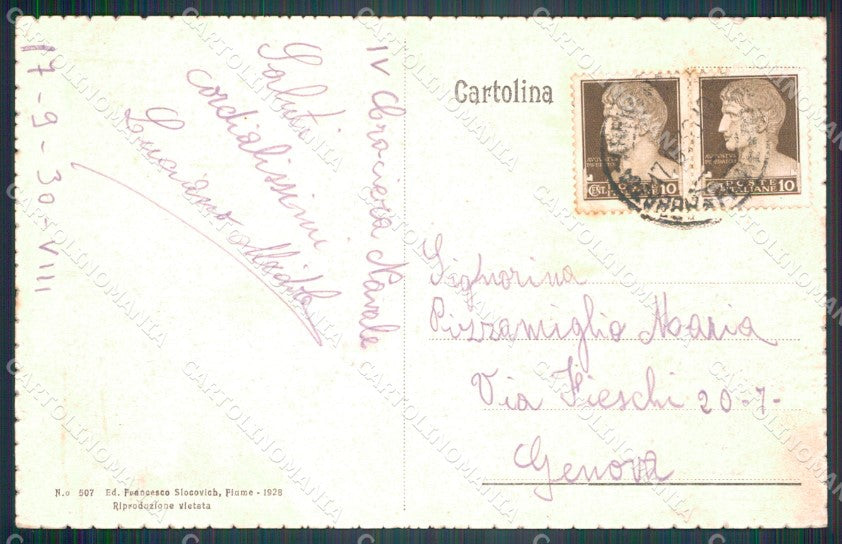 Croazia Abbazia Villa Nettuno cartolina VK3789 – retro