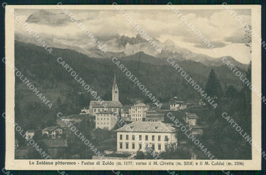 Belluno Val di Zoldo Fusine dicartolina VK3806 – fronte