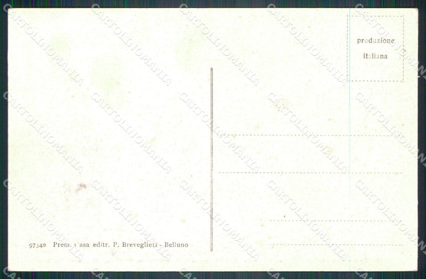 Belluno Val di Zoldo Fusine dicartolina VK3806 – retro