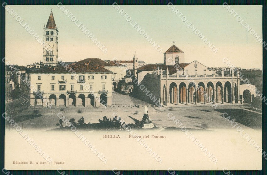 Biella città Piazza del Duomo cartolina VK3810 – fronte