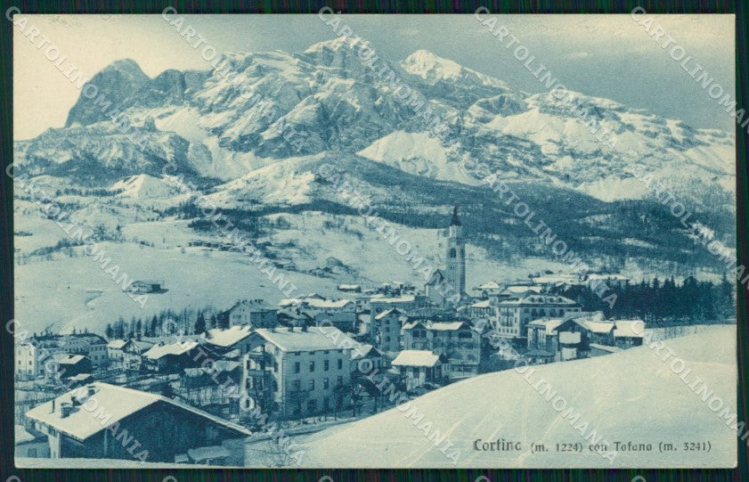 Belluno Cortina d'Ampezzo Tofana cartolina VK3815 – fronte
