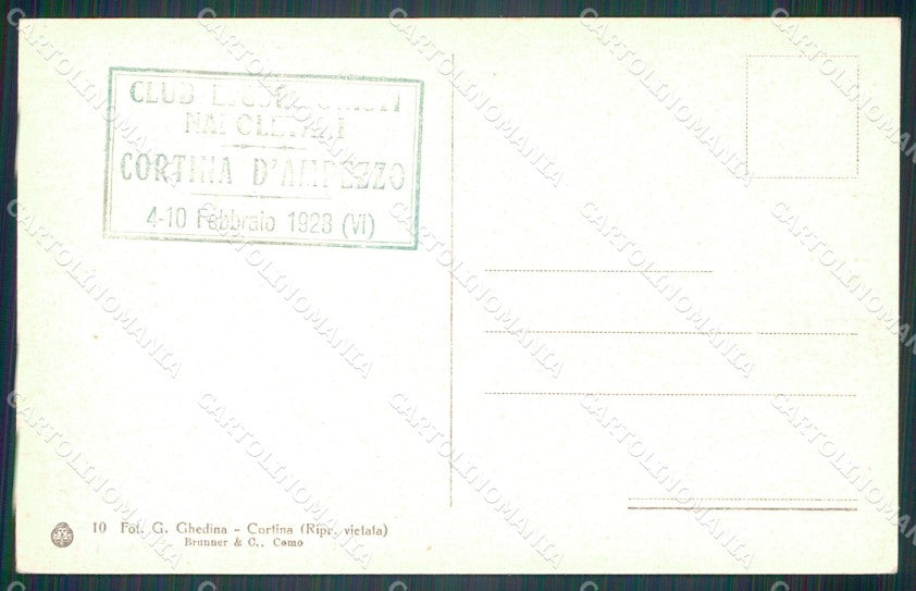 Belluno Cortina d'Ampezzo Tofana cartolina VK3815 – retro