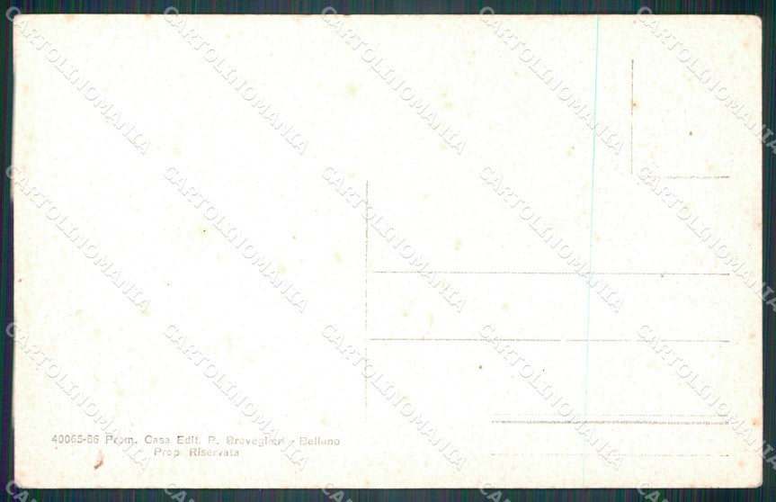Belluno Pieve di Cadore Tai di Colle Contras cartolina VK3816 – retro