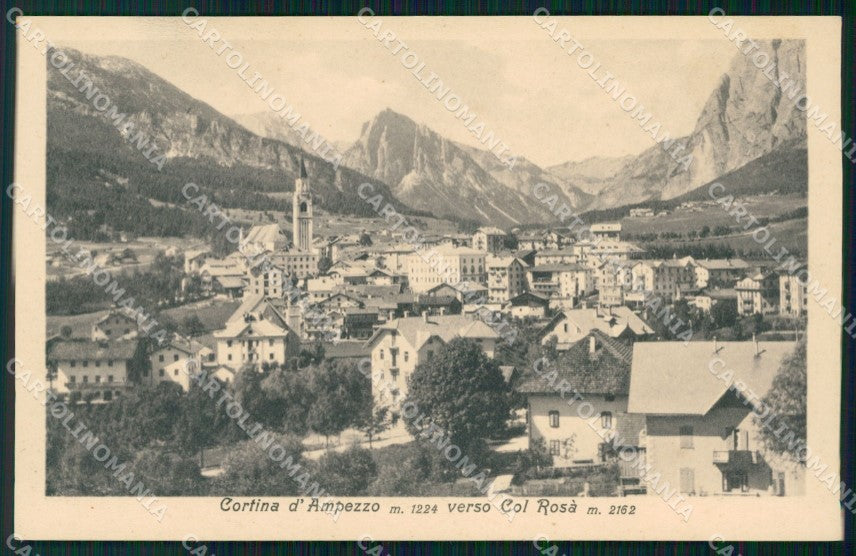 Belluno Cortina d'Ampezzo Col Rosà cartolina VK3820 – fronte