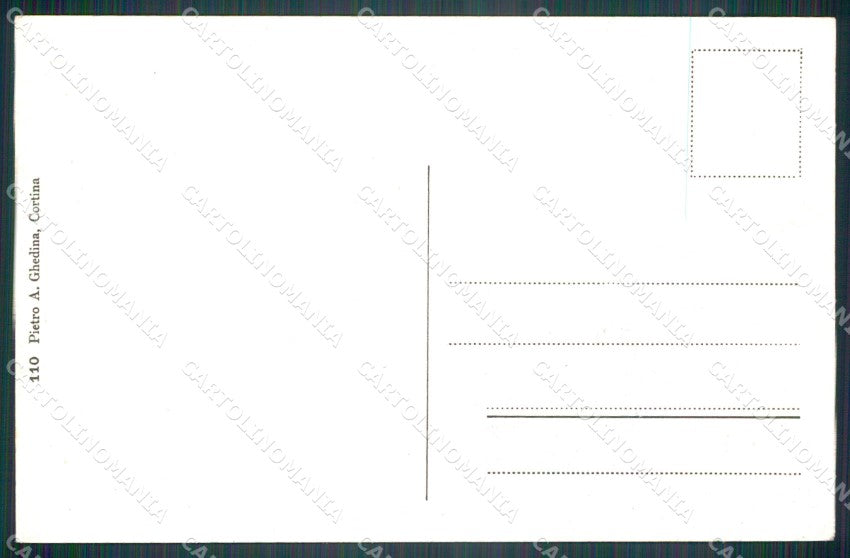 Belluno Cortina d'Ampezzo Monte Cristallo cartolina VK3832 – retro