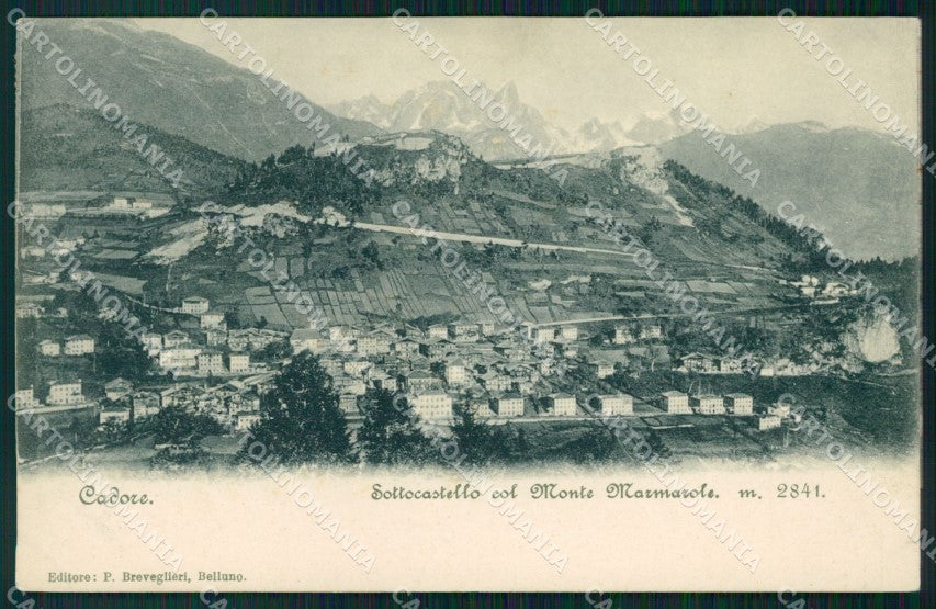 Belluno Pieve di Cadore Sotto Castello Marmarole cartolina VK3836 – fronte