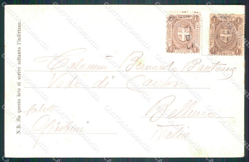 Belluno Pieve di Cadore Sotto Castello Marmarole cartolina VK3836 – retro