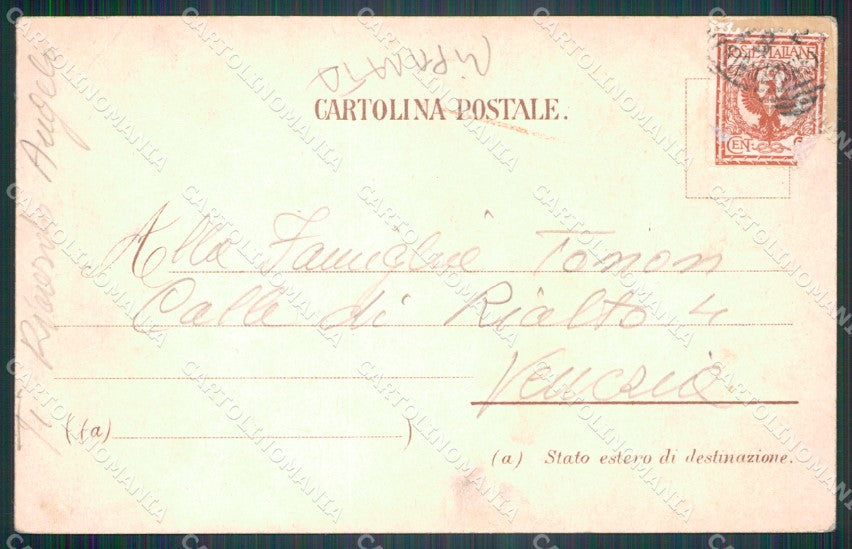 Belluno Pieve di Cadore Piazza Tiziano RIPARATA PIEGHE cartolina VK3837 – retro