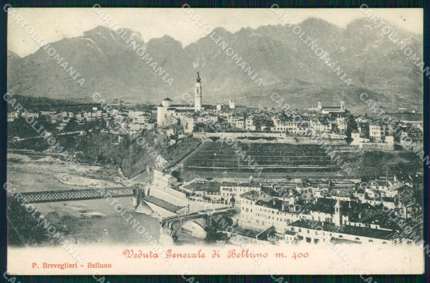 Belluno città Panorama cartolina VK3839 – fronte