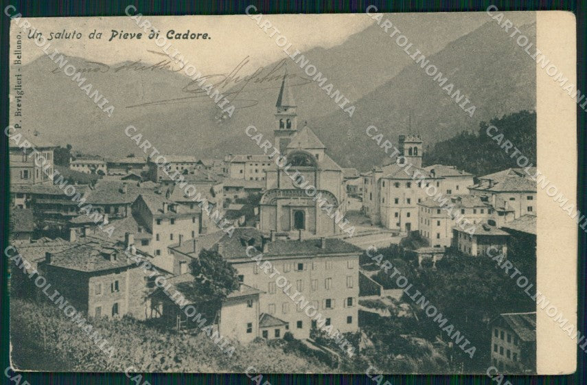 Belluno Pieve di Cadore cartolina VK3844 – fronte