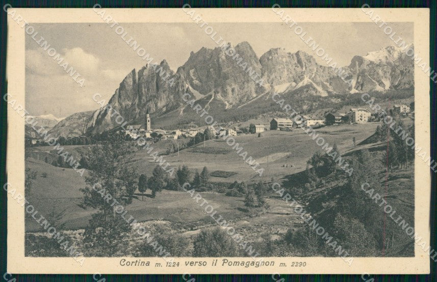 Belluno Cortina d'Ampezzo Pomagagnon cartolina VK3848 – fronte