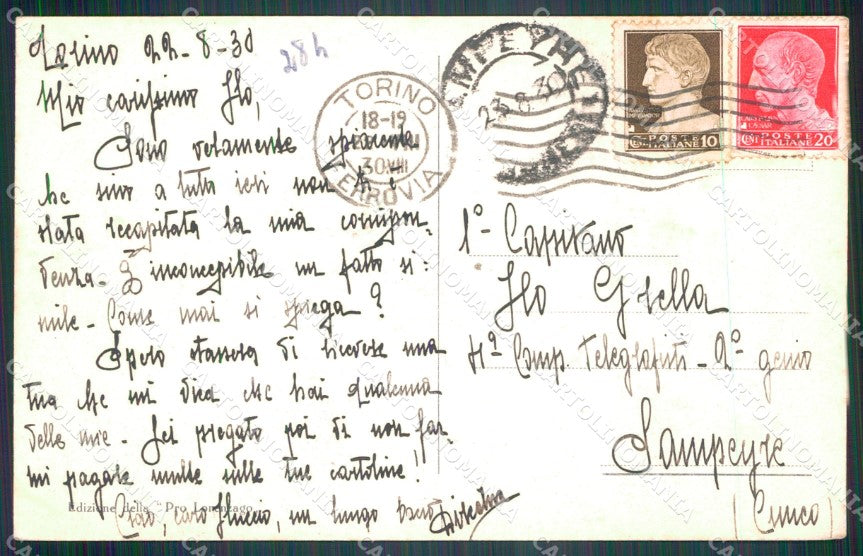 Belluno Lorenzano di Cadore Monte Antelao cartolina VK3871 – retro