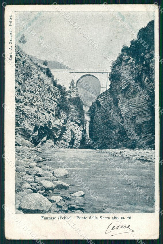 Belluno Fonzaso Ponte della Serra cartolina VK3876 – fronte