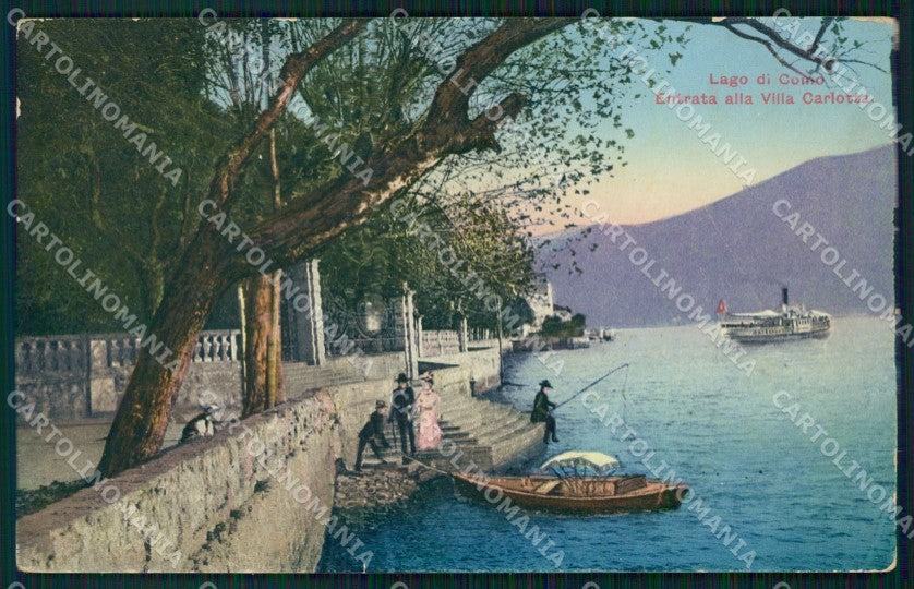 Como Tremezzo Lago di Villa Carlotta Barche cartolina VK3879 – fronte