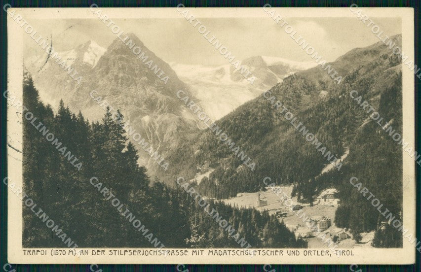 Bolzano Stelvio Trafoi Ortler cartolina VK3915 – fronte