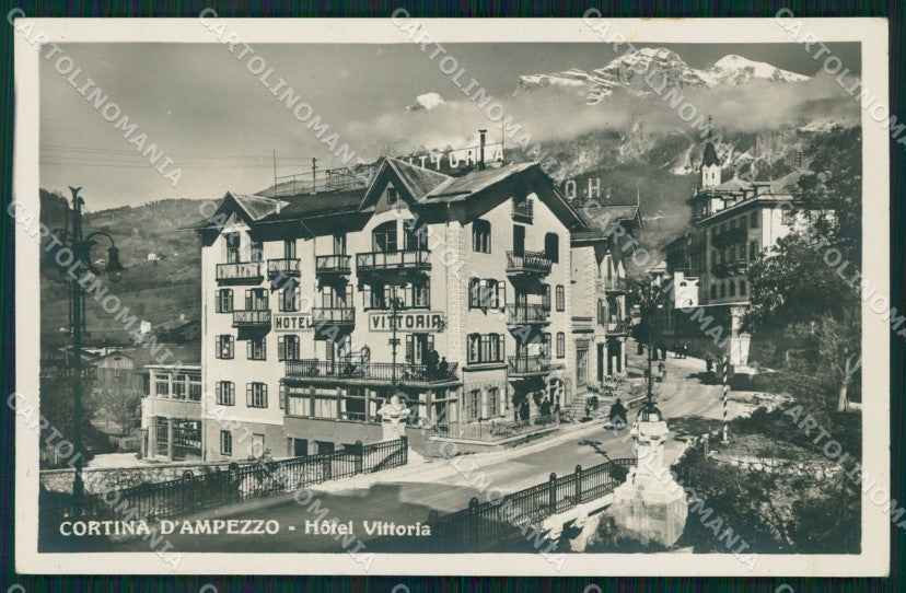 Belluno Cortina d'Ampezzo Hotel Vittoria Foto cartolina VK3917 – fronte