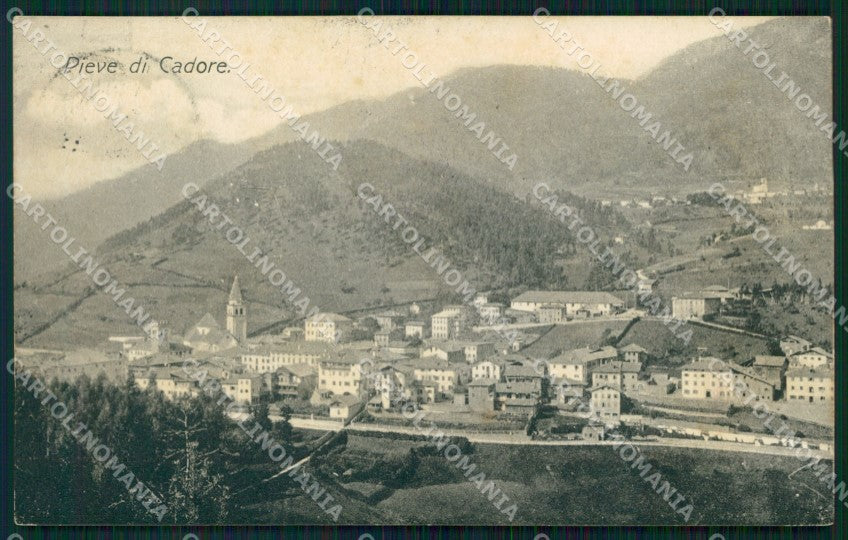Belluno Pieve di Cadore Panorama cartolina VK3923 – fronte