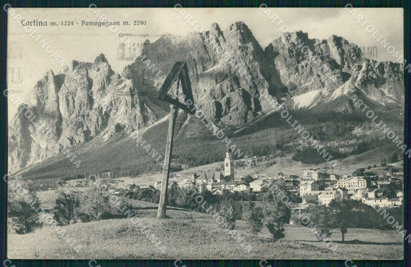 Belluno Cortina d'Ampezzo Pomagagnon cartolina VK3928 – fronte