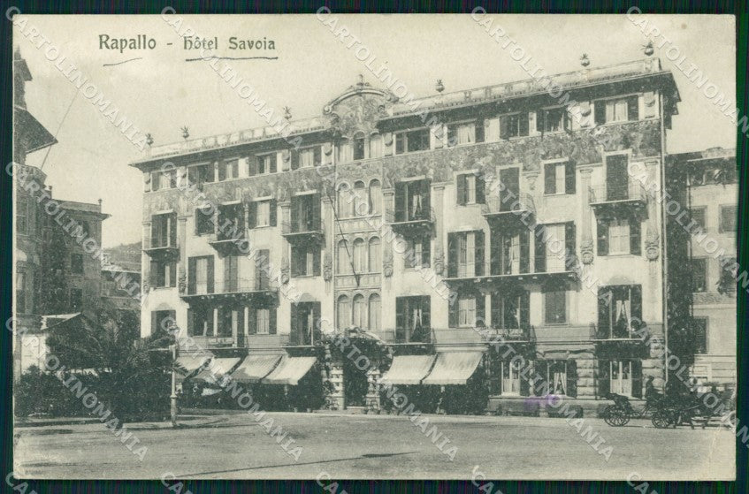 Genova Rapallo Hotel Savoia cartolina VK3929 – fronte