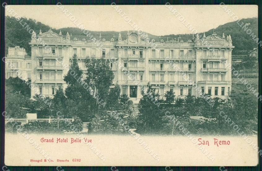 Imperia Sanremo Grand Hotel Bellevue cartolina VK3930 – fronte