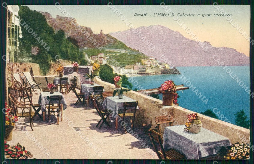 Salerno Amalfi Hotel Santa Caterina cartolina VK3933 – fronte