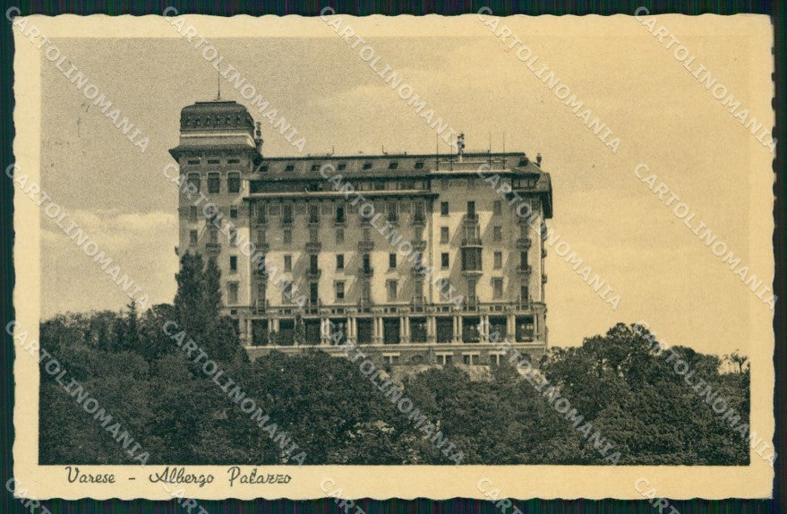 Varese città Albergo Palazzo cartolina VK3935 – fronte