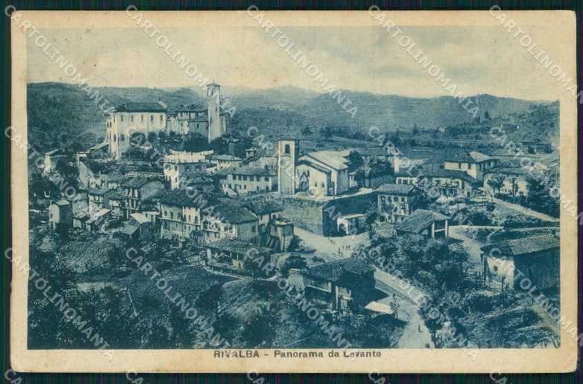 Torino Rivalba Panorama da Levante cartolina VK3936 – fronte