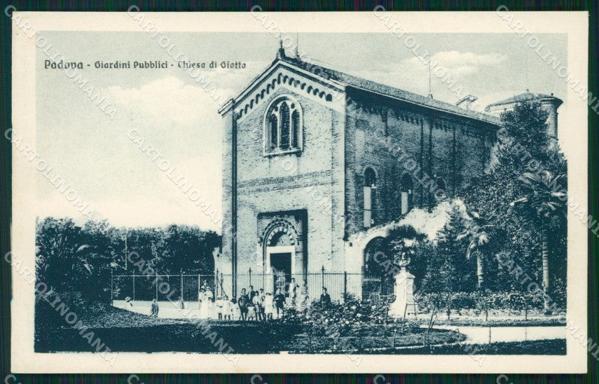 Padova città Chiesa di Giotto Giardini Pubblici cartolina VK3937 – fronte