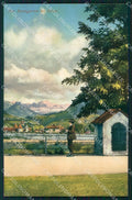 Bolzano città Rosengarten cartolina VK3938 – fronte