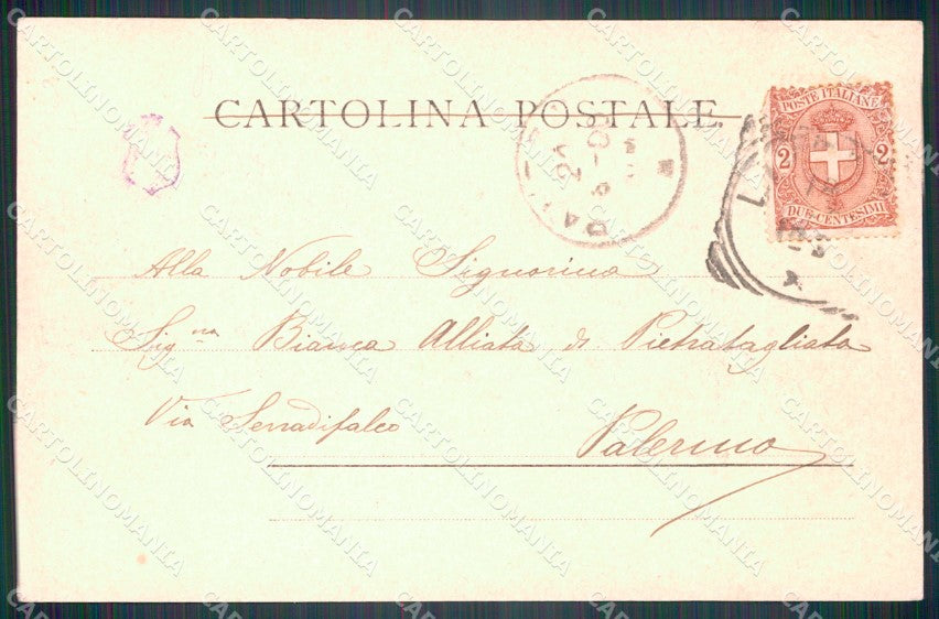 Livorno città Grand Hotel Carrozze cartolina VK3942 – retro