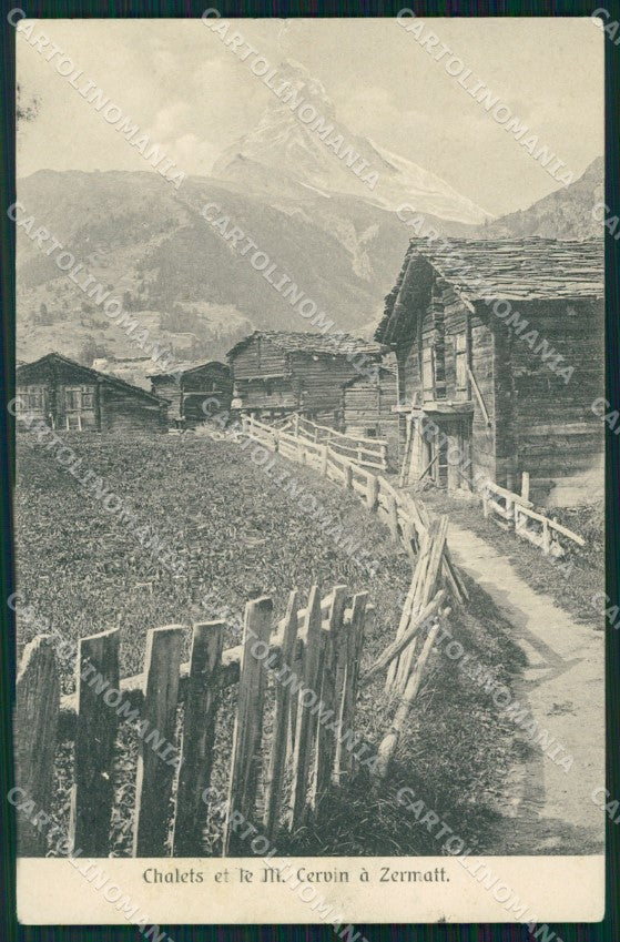 Svizzera Canton Vallese Zermatt Cervino cartolina VK3947 – fronte