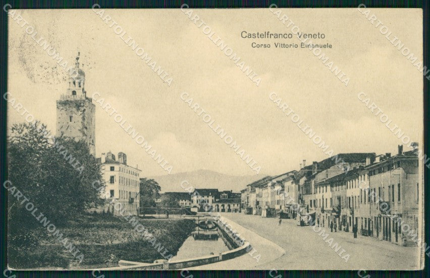 Treviso Castelfranco Veneto Corso Vittorio Emanuele cartolina VK3949 – fronte