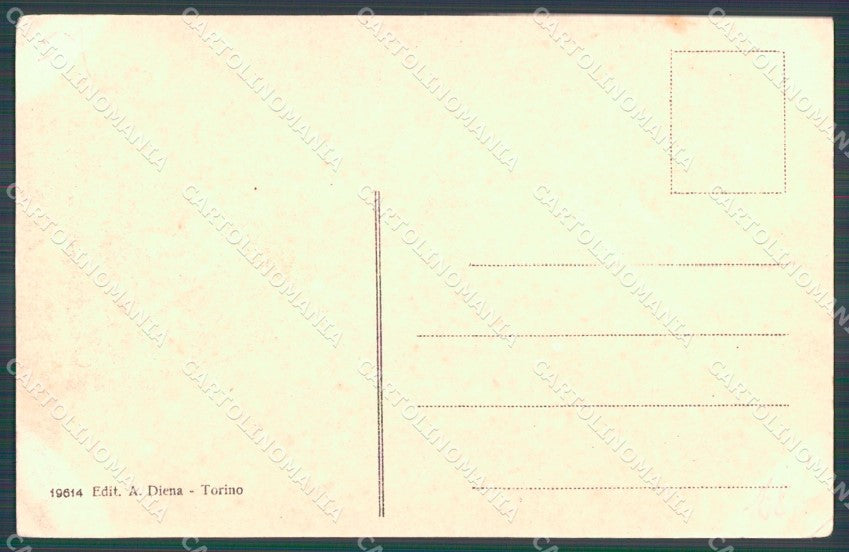 Torino città Basilica di Superga Stazione Treno cartolina VK3950 – retro