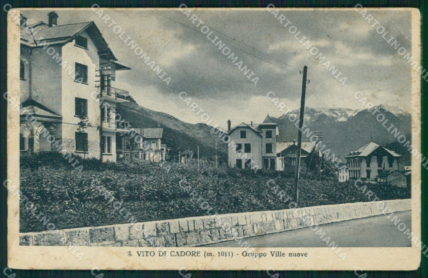 Belluno San Vito di Cadore Gruppo Ville Nuove cartolina VK3954 – fronte