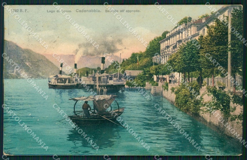 Como Lago di Cadenabbia Battelli Barca cartolina VK3956 – fronte