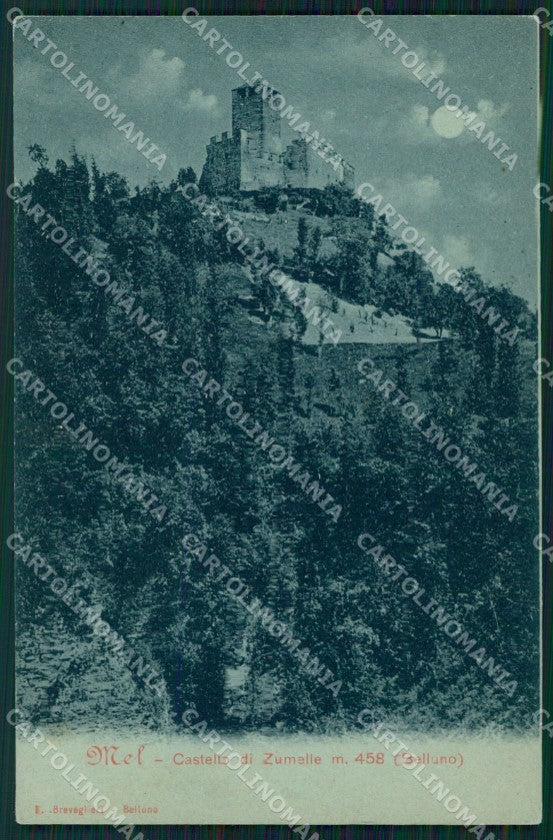 Belluno Mel Castello di Zumelle cartolina VK3966 – fronte