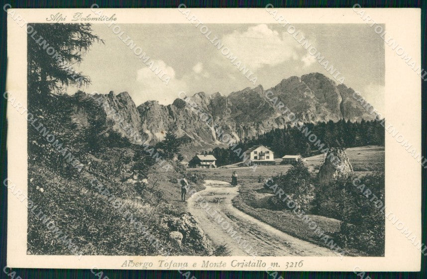 Belluno Cortina d'Ampezzo Albergo Tofana Monte Cristallo cartolina VK3974 – fronte
