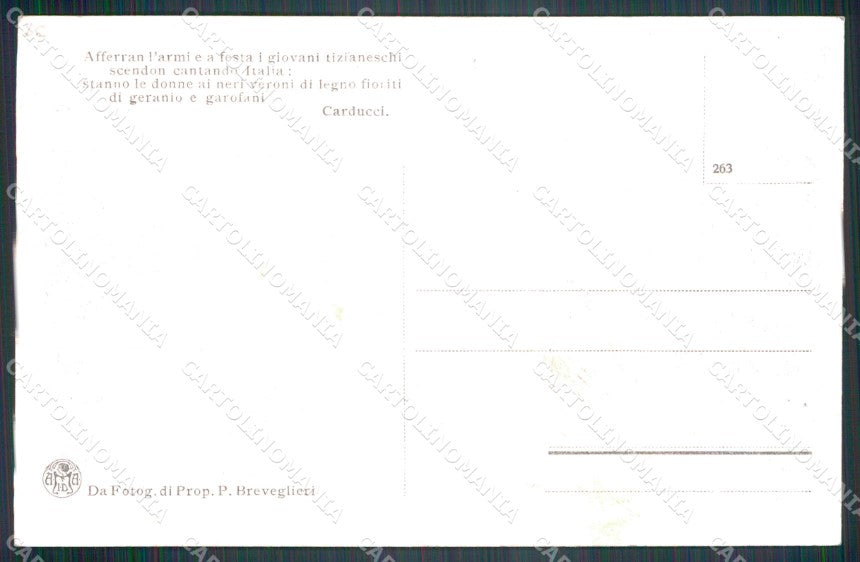 Belluno Colle di Santa Lucia cartolina VK3975 – retro