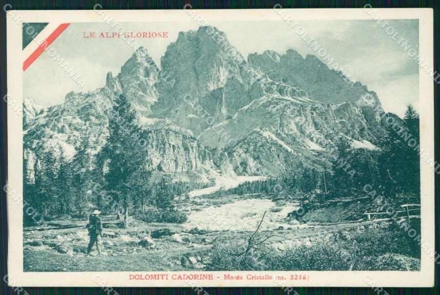 Belluno Cortina d'Ampezzo Monte Cristallo cartolina VK3979 – fronte