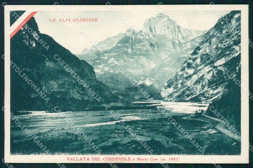 Belluno Vallata del Cordevole Monte Coro Carducci cartolina VK3982 – fronte