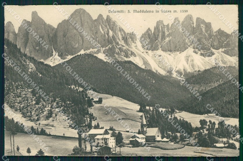 Bolzano Santa Maddalena in Funes cartolina VK3987 – fronte