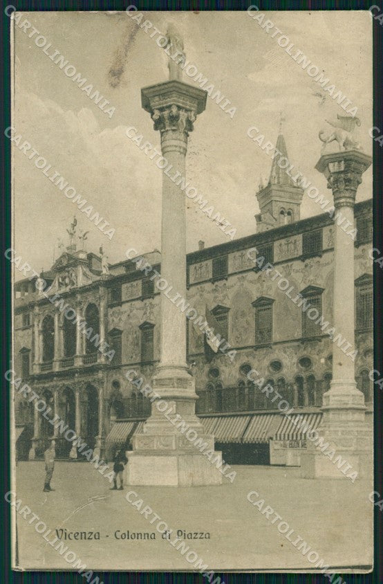 Vicenza città Colonna di Piazza cartolina VK4003 – fronte