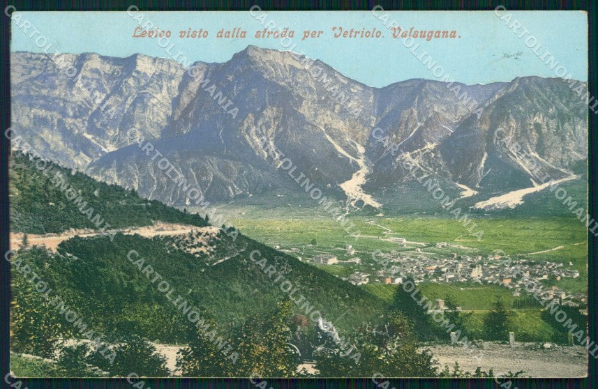Trento Levico Terme Dalla Strada per Vetriolo Valsugana cartolina VK4033 – fronte