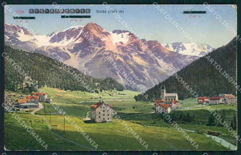 Bolzano Stelvio Solda cartolina VK4047 – fronte