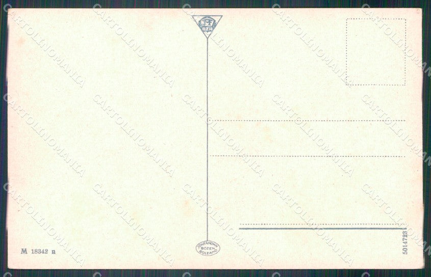 Bolzano Passo Poma Rifugio Genova Val di Funes cartolina VK4048 – retro