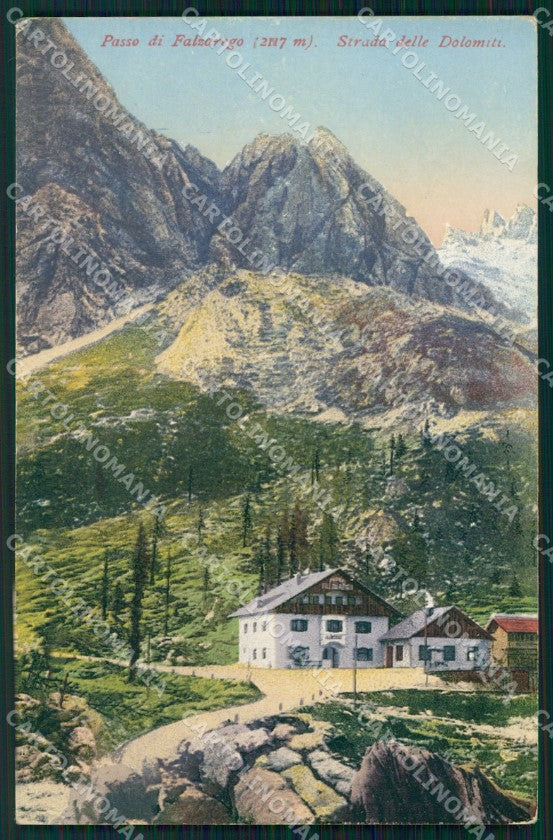 Belluno Passo di Falzarego Strada delle Dolomiti cartolina VK4054 – fronte
