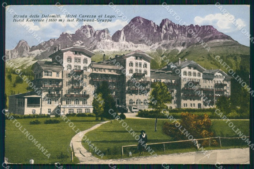 Bolzano Nova Levante Carezza al lago RIPARATA cartolina VK4057 – fronte