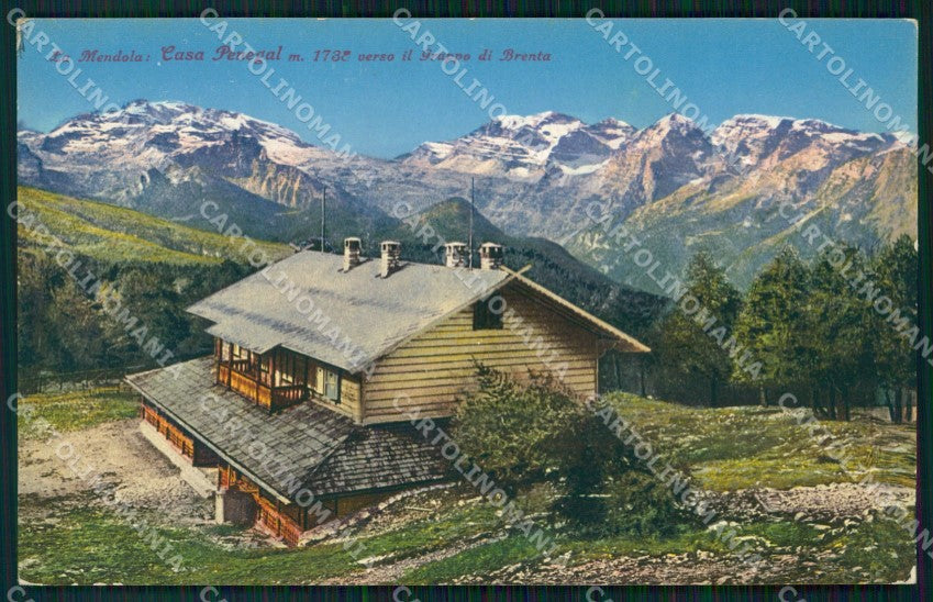 Trento La Mendola Casa Penegal Gruppo di Brenta cartolina VK4061 – fronte